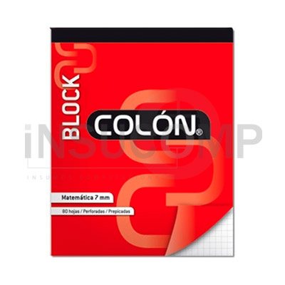 BLOCK PREPICADO CARTA 7MM COLON 80 HJS